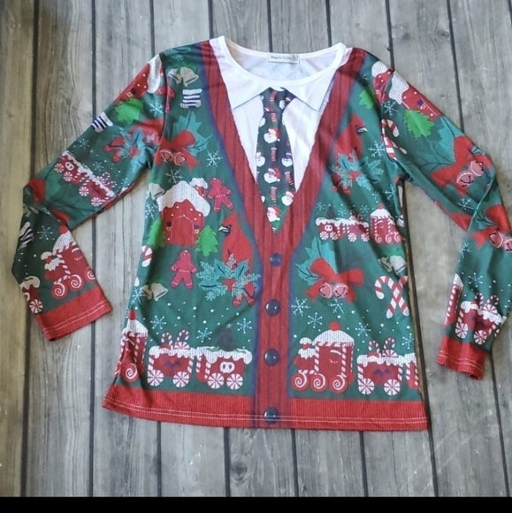 Tops - Ugly Christmas Shirt Size XL
